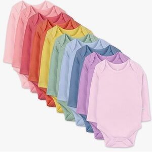 NWT Honest Baby Set of 10 6-9M Baby Girl Onesies